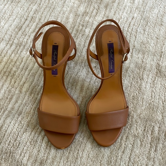 Ralph Lauren Purple Label Strappy Heeled Sandals Size 35.5 - Picture 1 of 7